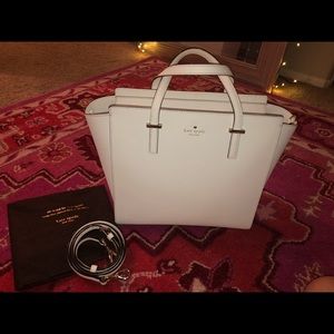 Kate Spade White Grand Street Hayden Handbag